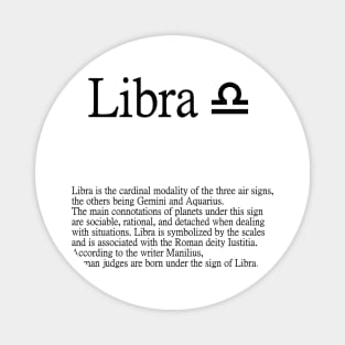 Libra Zodiac Sign Magnet